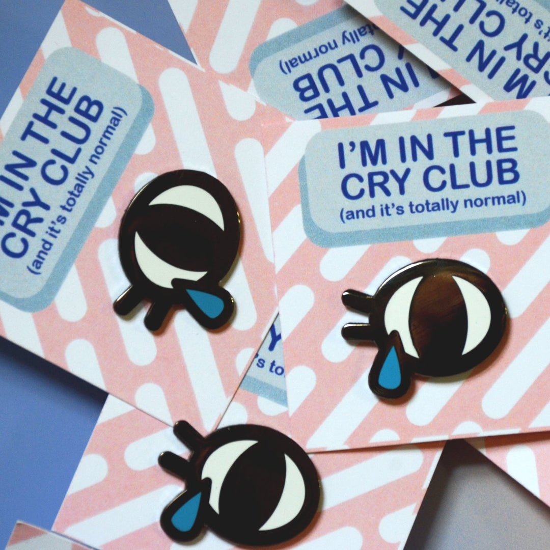 Cry Club Enamel Pin