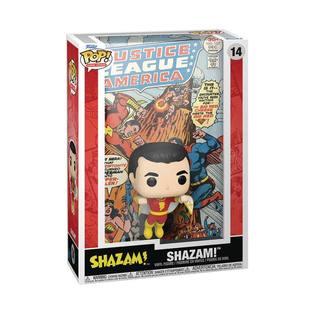 Pop Comic Cover DC Shazam Vinyl Figure