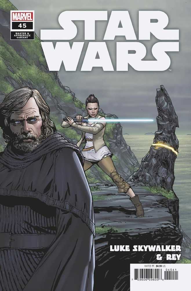 Star Wars #45 Luke Skywalker Rey Master Apprentice Variant