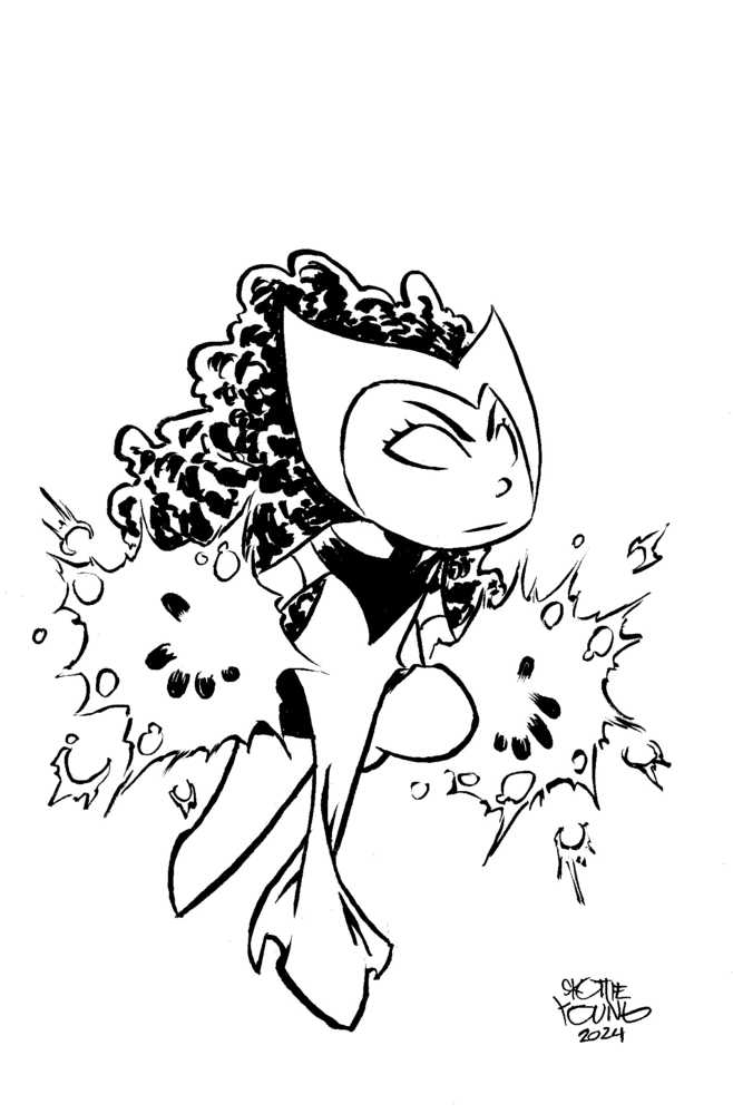 Scarlet Witch #1 50 Copy Variant Edition Young Big Marvel Vir Bw Variant