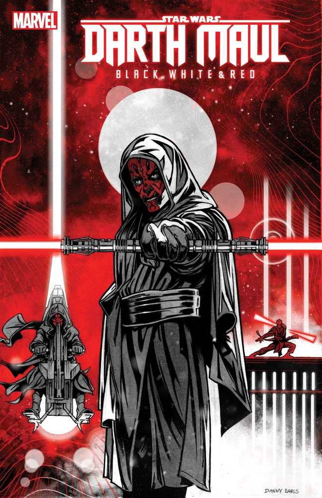 Star Wars Darth Maul Black White Red #2 Danny Earls Variant