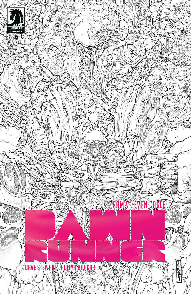 Dawnrunner #5 (Cover D) (1 in 10) (Foil) (Black & White) (Evan Cagle)