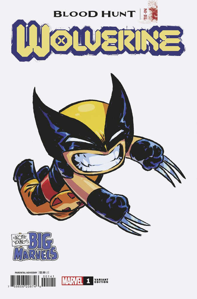 Wolverine Blood Hunt #1 (Of 4) Skottie Young Big Marvel Variant
