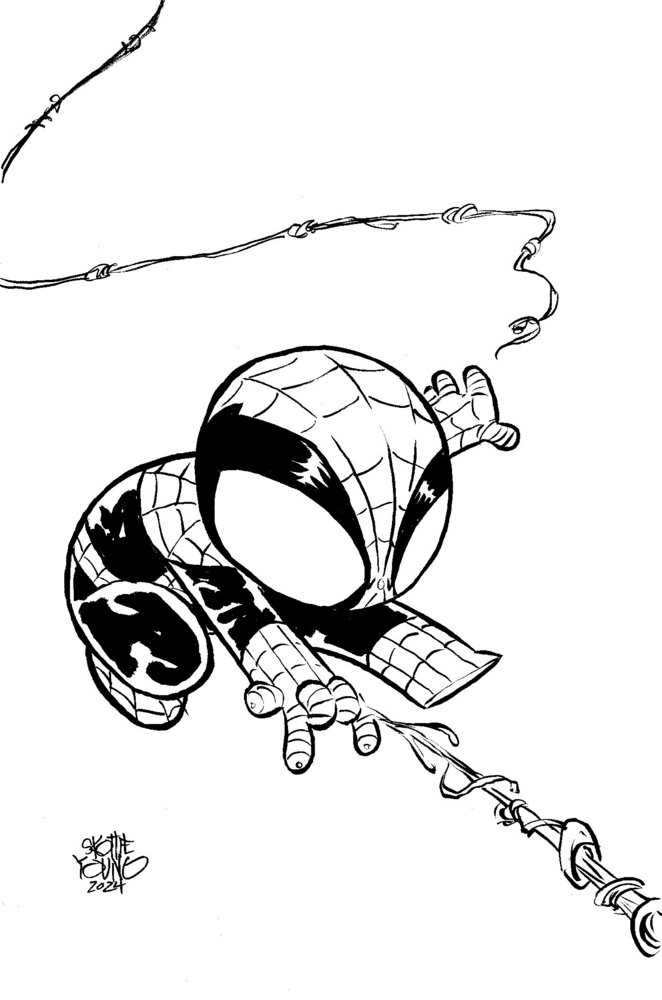 Amazing Spider-Man #51 50 Copy Variant Edition Young Big Marvel Bw Vir