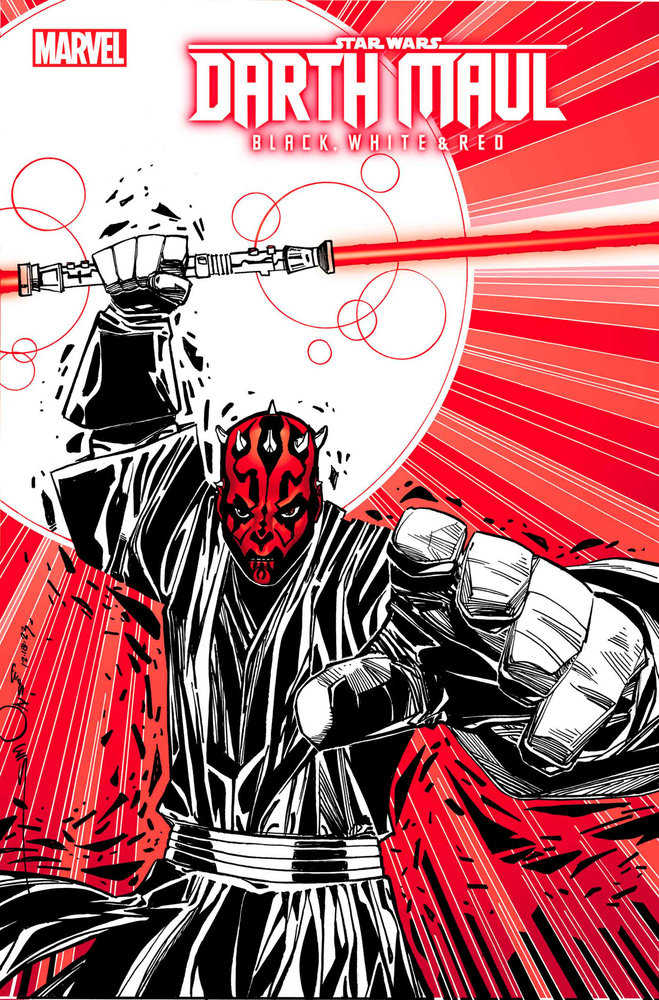 Star Wars Darth Maul Black White Red #4 Walt Simonson Variant
