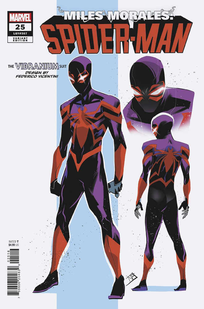 Miles Morales Spider-Man #25 10 Copy Federico Vicentini Design Variant