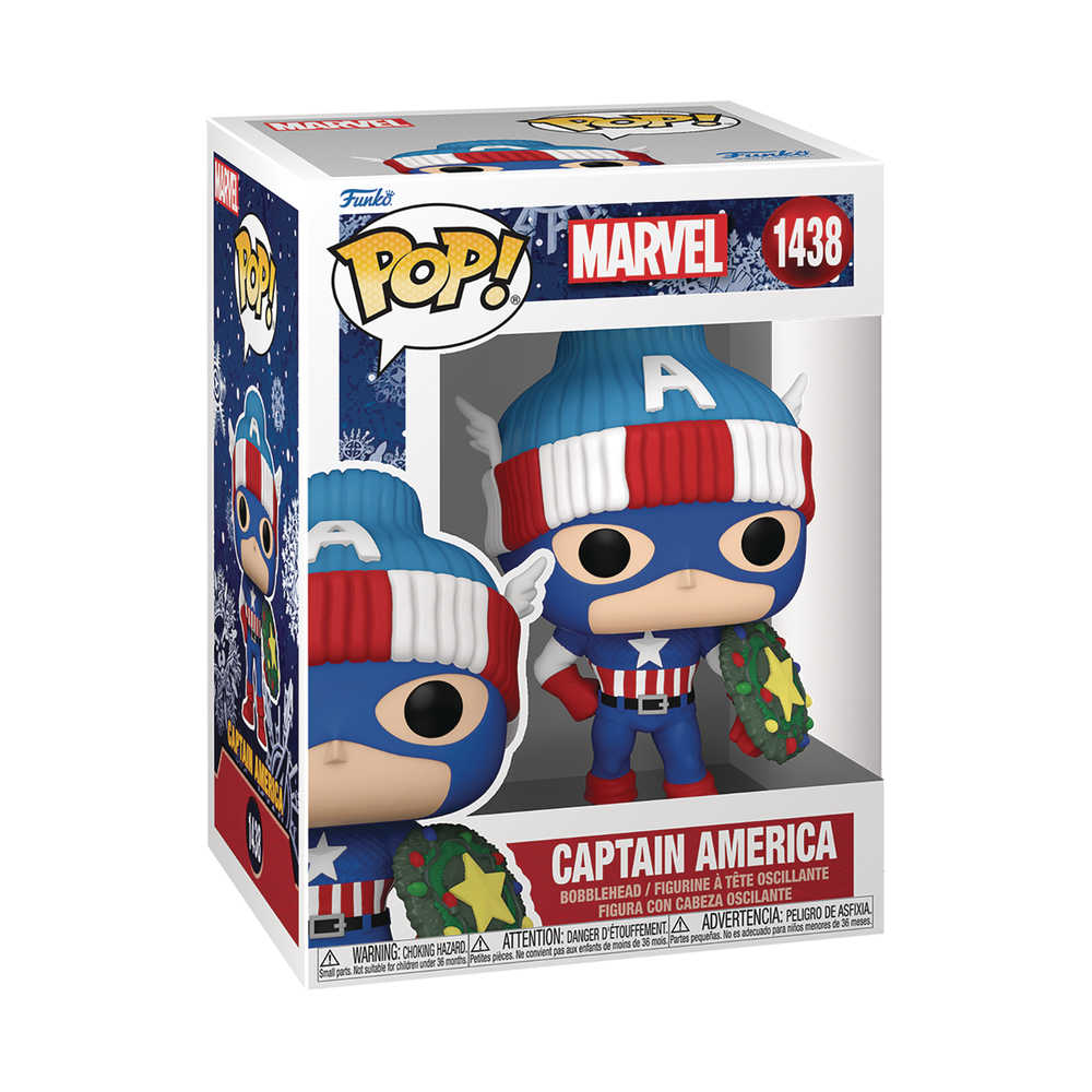 Pop Marvel Hldy S4 Captain America Vinyl Figure