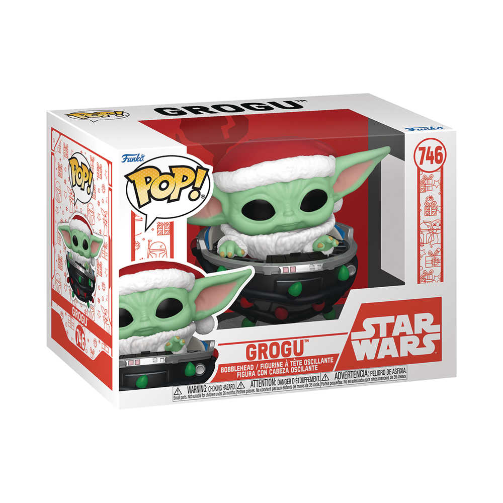 Pop Star Wars Mando Hldy Grogu Pram Vinyl Figure