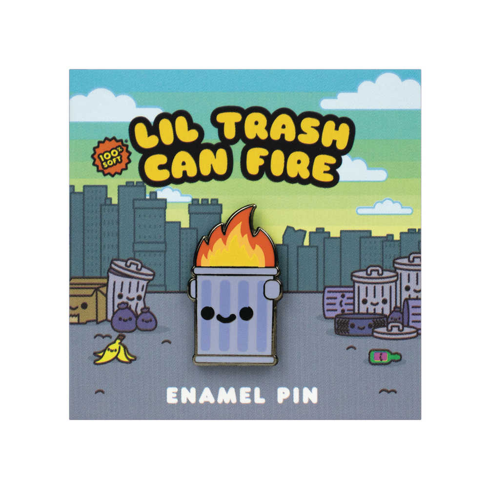 Lil Trash Can .6in Enamel Pin
