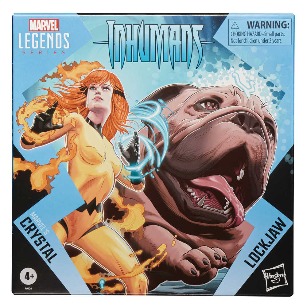 Marvel Legends Inhumans Crystal & Lockjaw 6in Action Figure 2pk (