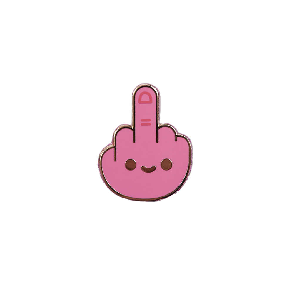 Middle Finger .8in Enamel Pin