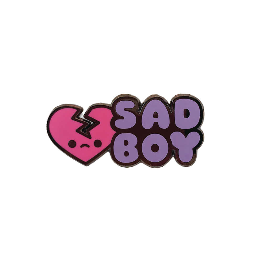 Sad Boy 1.6in Enamel Pin