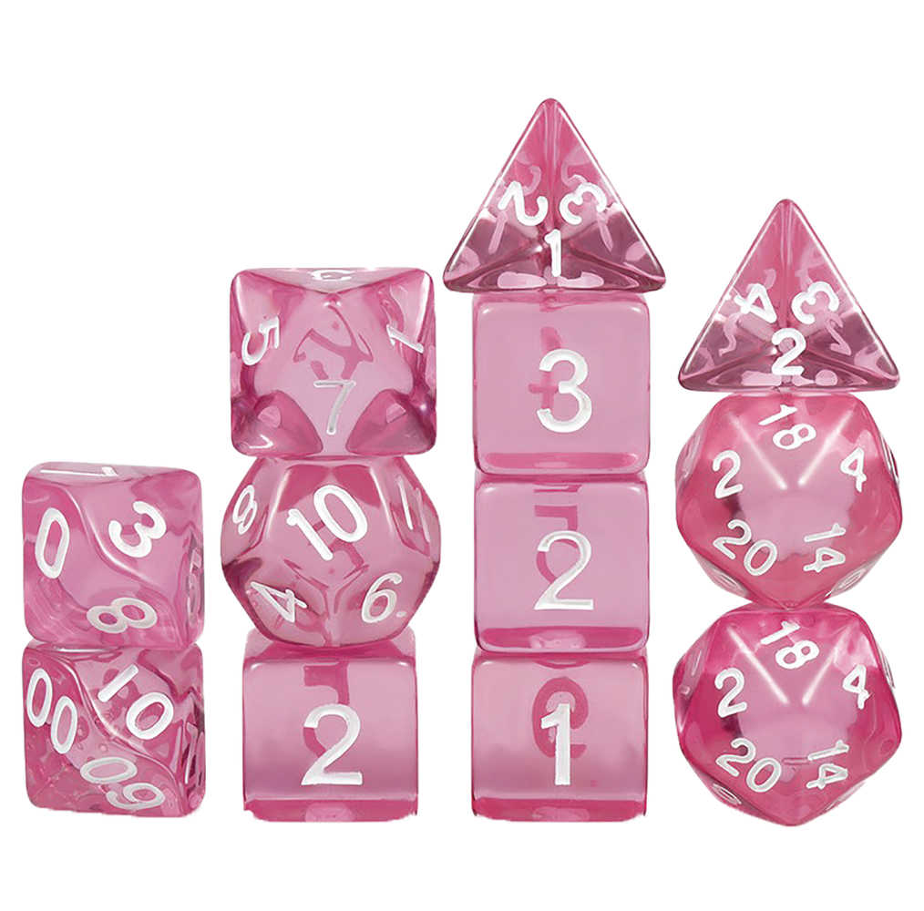 Acrylic Dice Petals 12pc Set