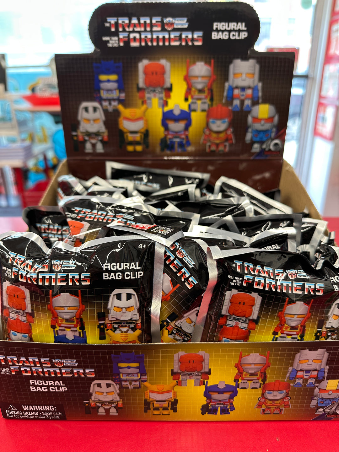 Transformers 40th Anniversary 3D Foam Bag Clip Keychain Blind Bag