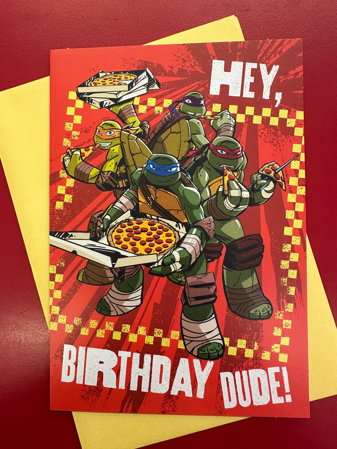 TMNT Birthday Card