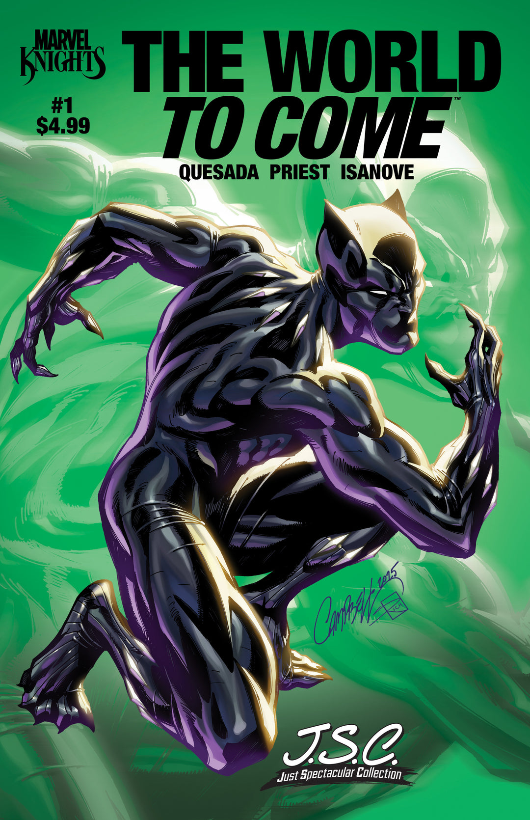 Marvel Knights World To Come #3 J Scott Campbell Just Spectacular Collection Variant