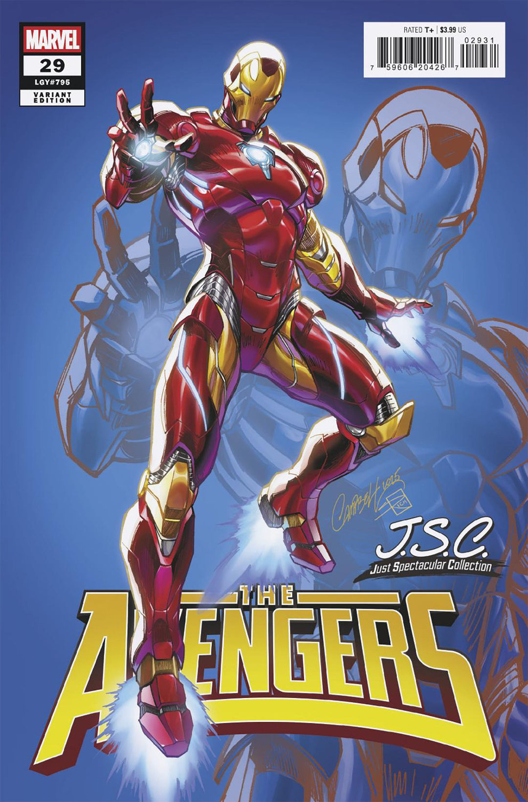 Avengers #29 J Scott Campbell Just Spectacular Collection Variant