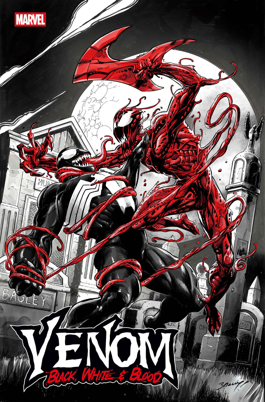 Venom Black White Blood #1 Mark Bagley Variant