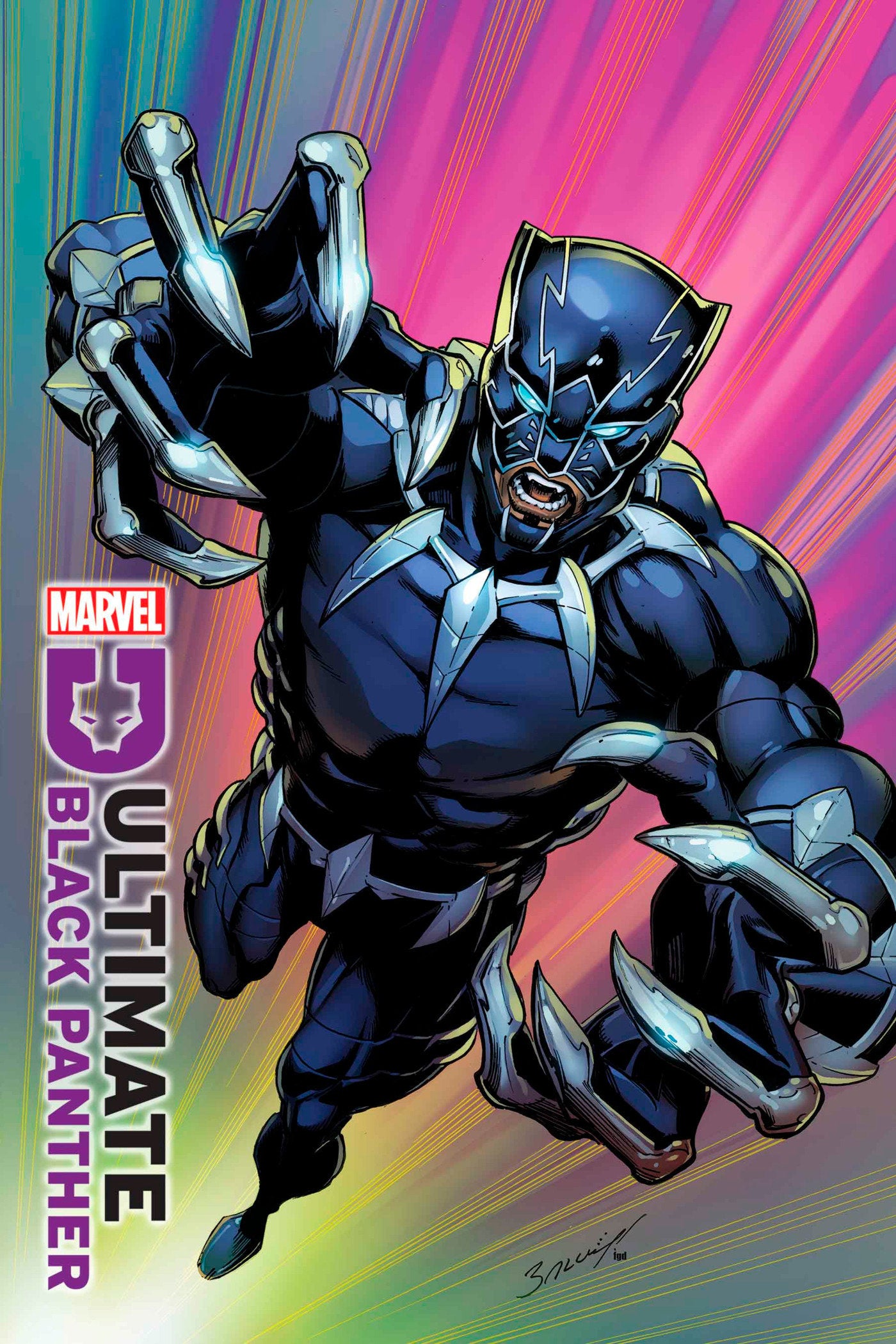 Figura Marvel Mighty Muggs Black Panther #7 – 9,5 Cm, 3 Volti Intercambiabili Premendo La Testa, Collezionabile