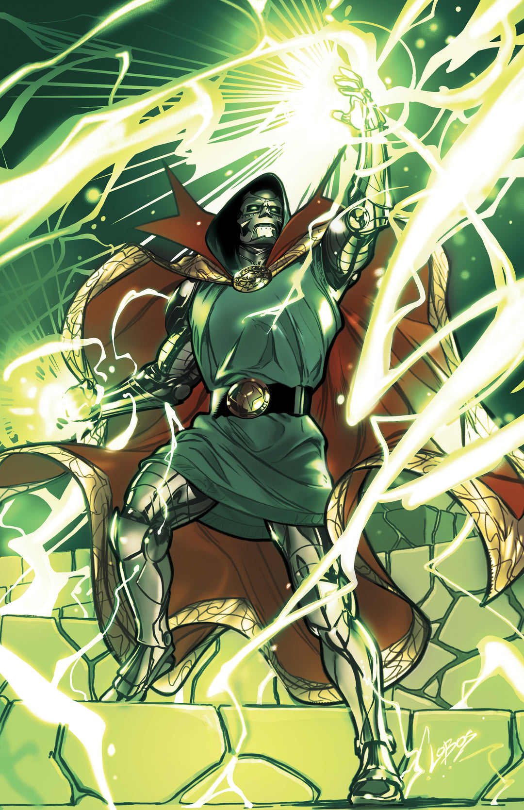 One World Under Doom #6 50 Copy Pablo Villalobos Full Art Variant