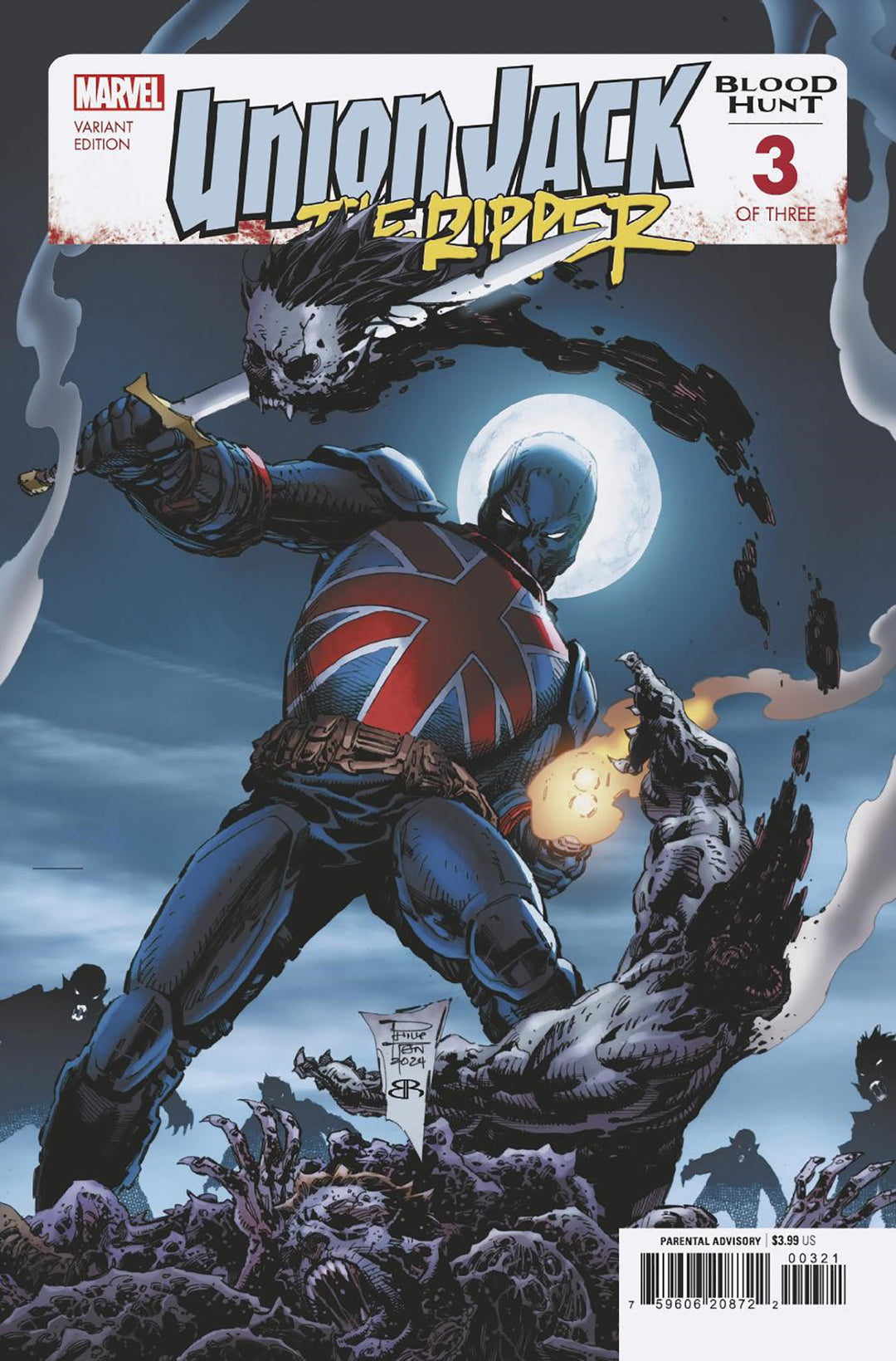 Union Jack The Ripper Blood Hunt #3 Philip Tan Variant