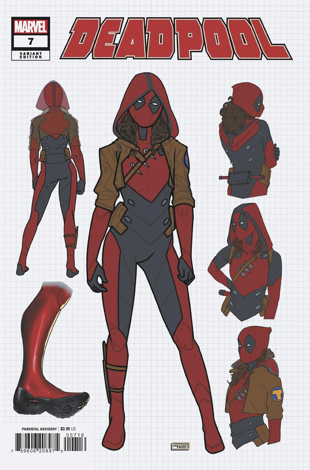 Deadpool #7 25 Copy Taurin Clarke Design Variant