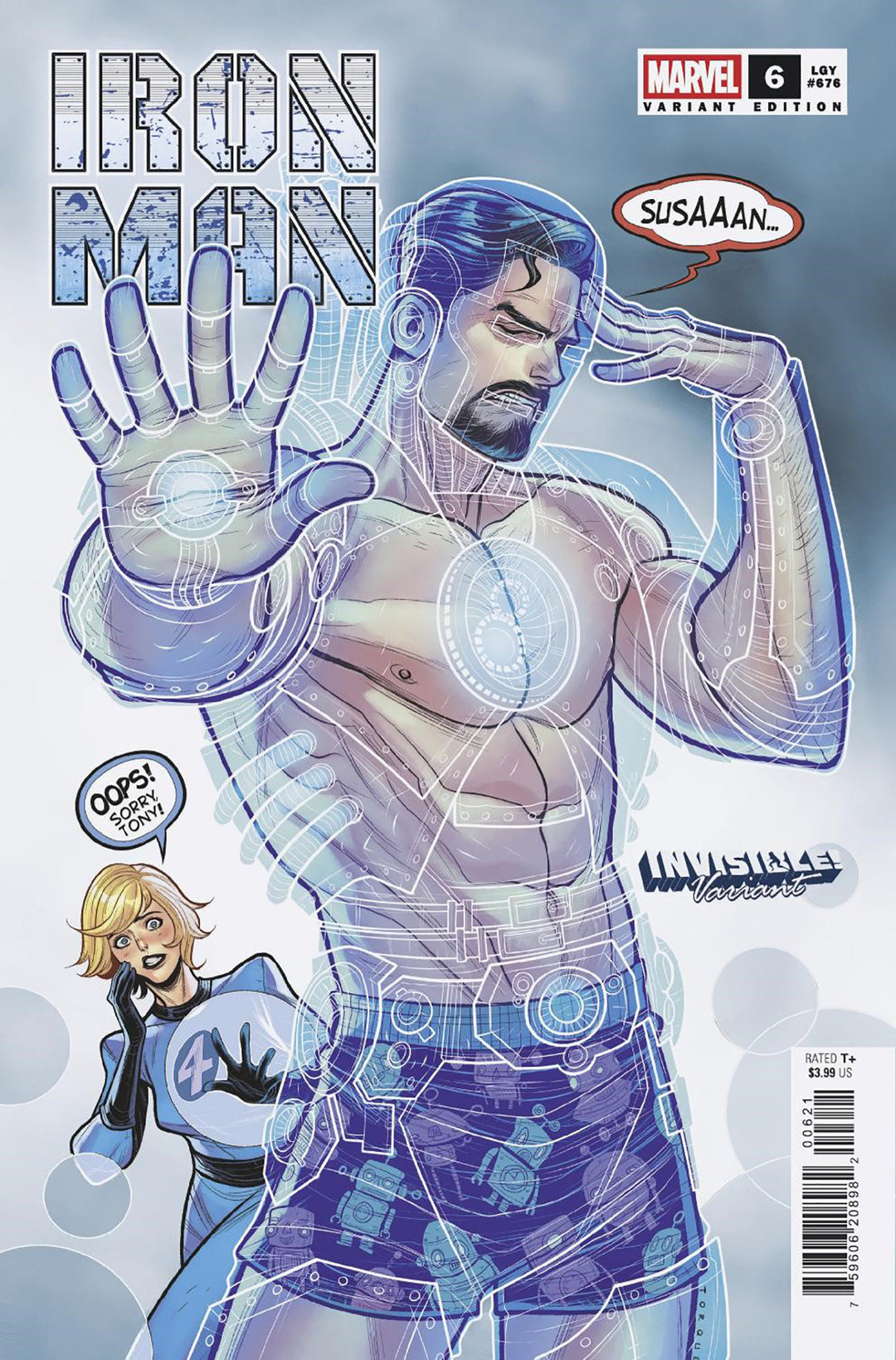 Iron Man #6 Elizabeth Torque Invisible Variant