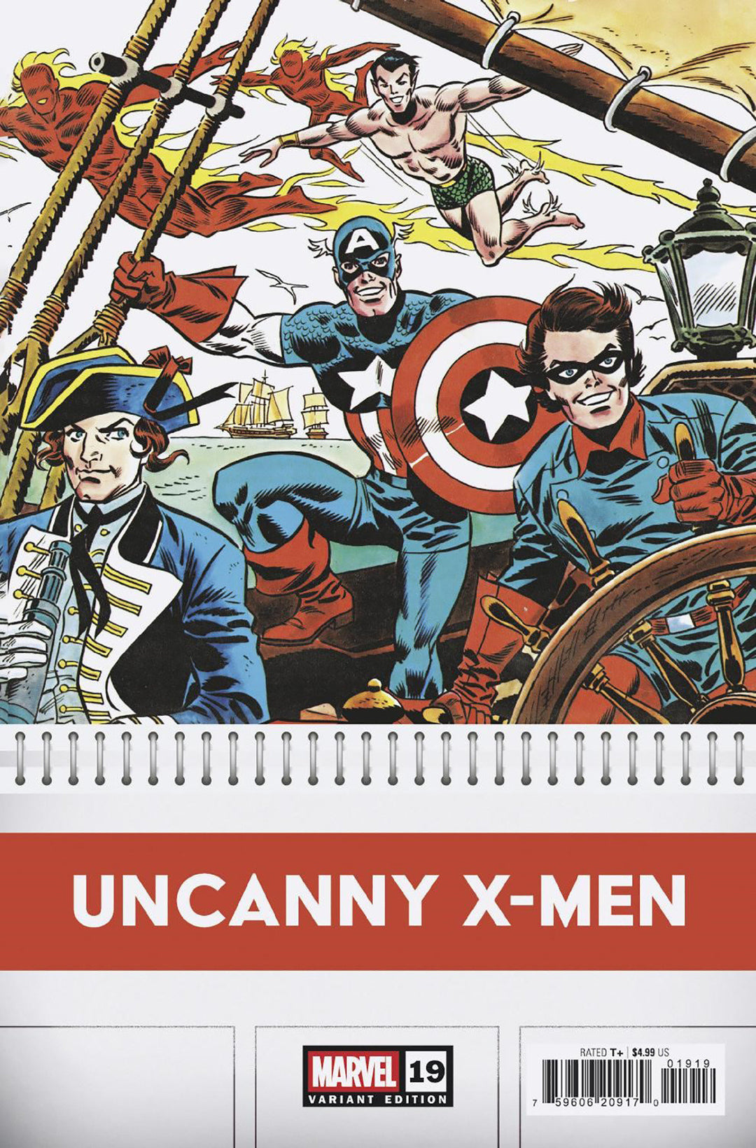 Uncanny X-Men #19 50 Copy Frank Robbins Bicentennial Calendar Hidden Gem Variant