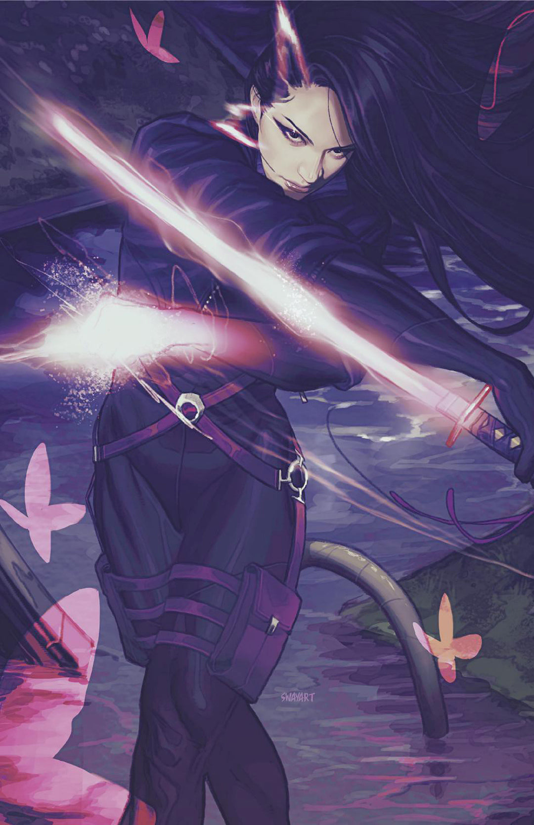 X Men #22 50 Copy Joshua Swaby Psylocke Full Art Variant
