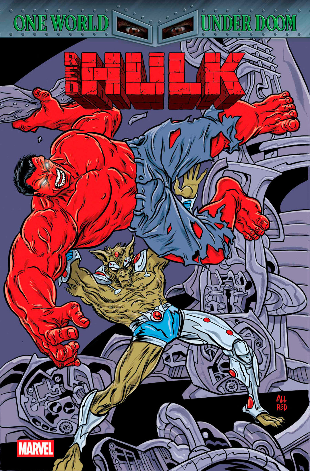 Red Hulk #6 Mike Allred Retrovision Variant