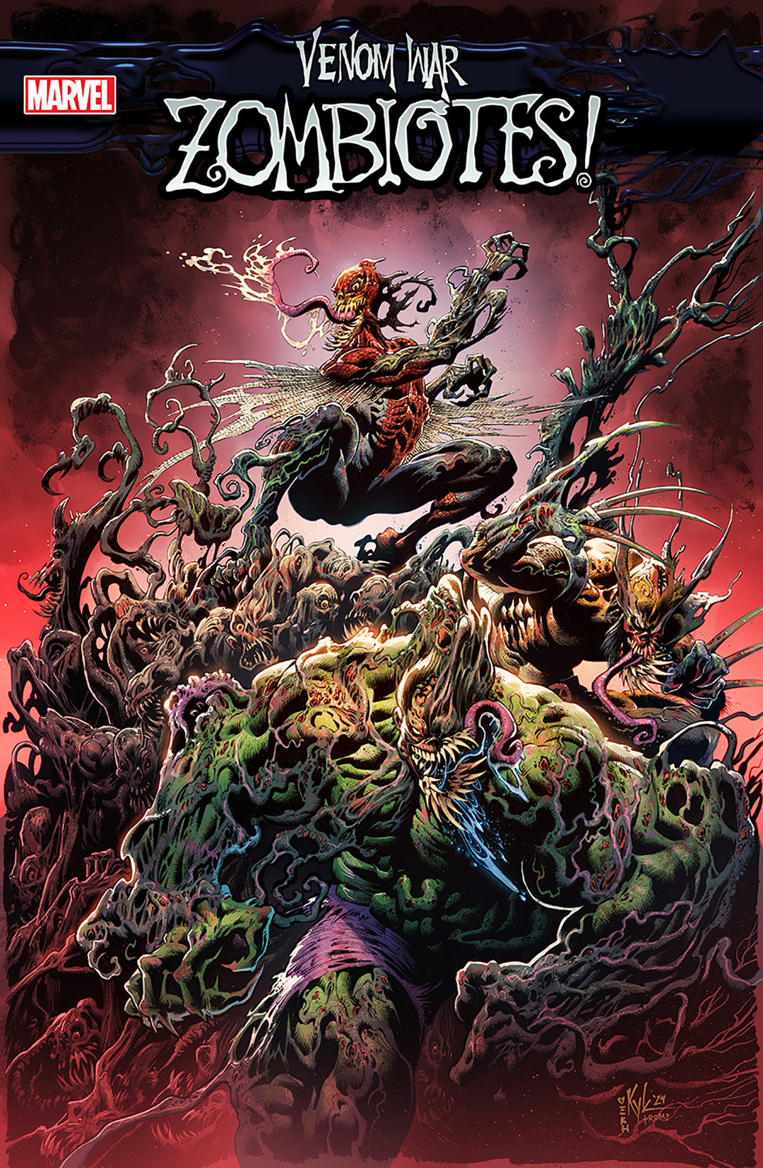 Venom War Zombiotes #2 Kyle Hotz Variant