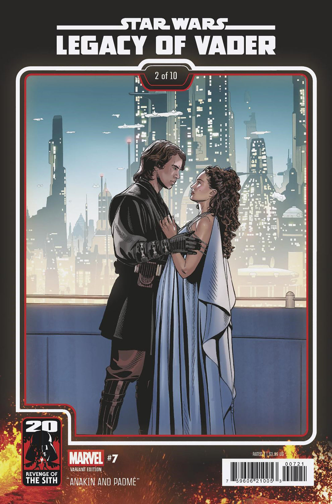 Star Wars Legacy Of Vader #7 Chris Sprouse Revenge Of The Sith 20th Anniversary Variant