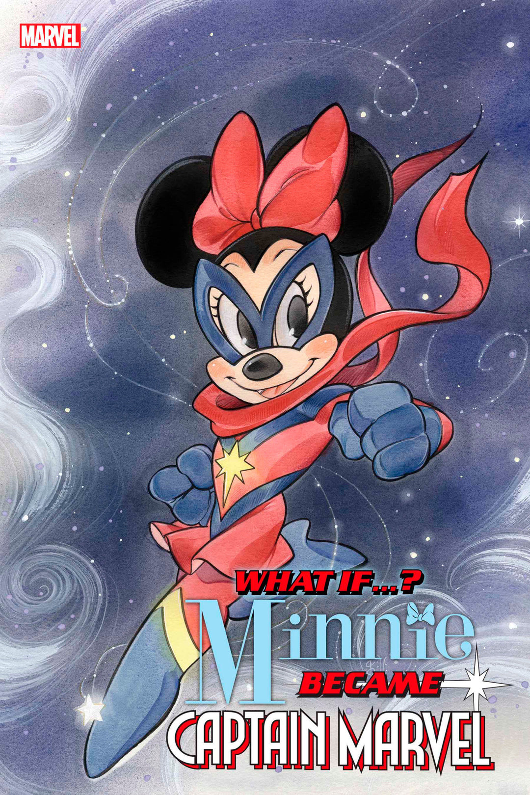 Marvel Disney What If Minnie Became Captain Marvel #1 Peach Momoko Variant