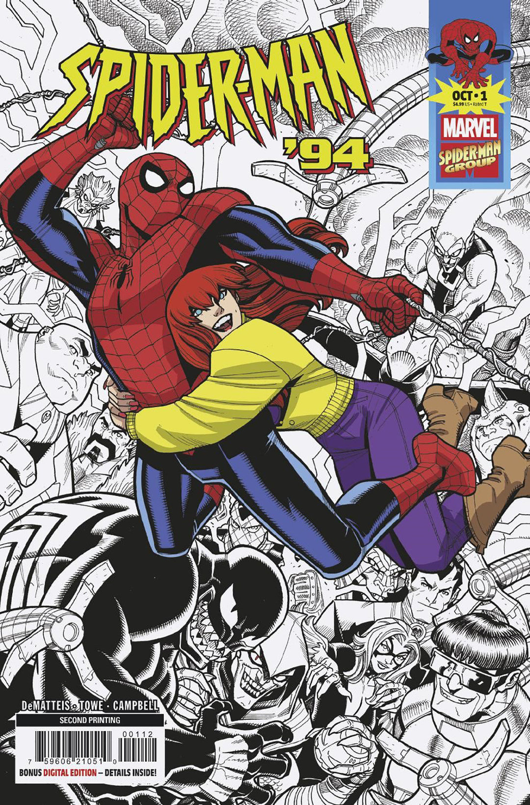 Spider-Man '94 #1 Nick Bradshaw 2nd Printing Variant
