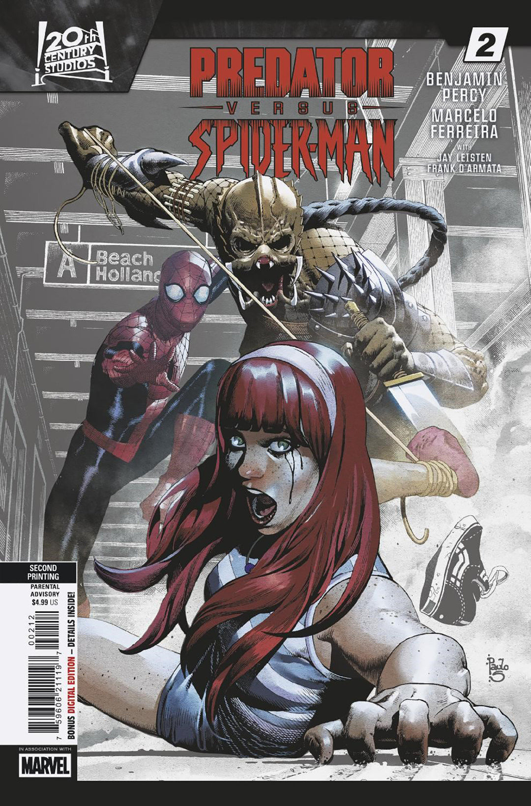 Predator vs Spider-Man #2 Paulo Siqueira 2nd Print Variant