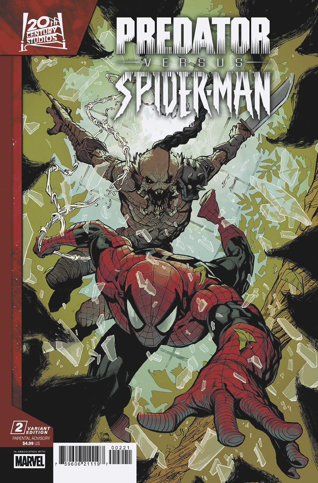 Predator vs Spider-Man #2 Ryan Stegman Variant