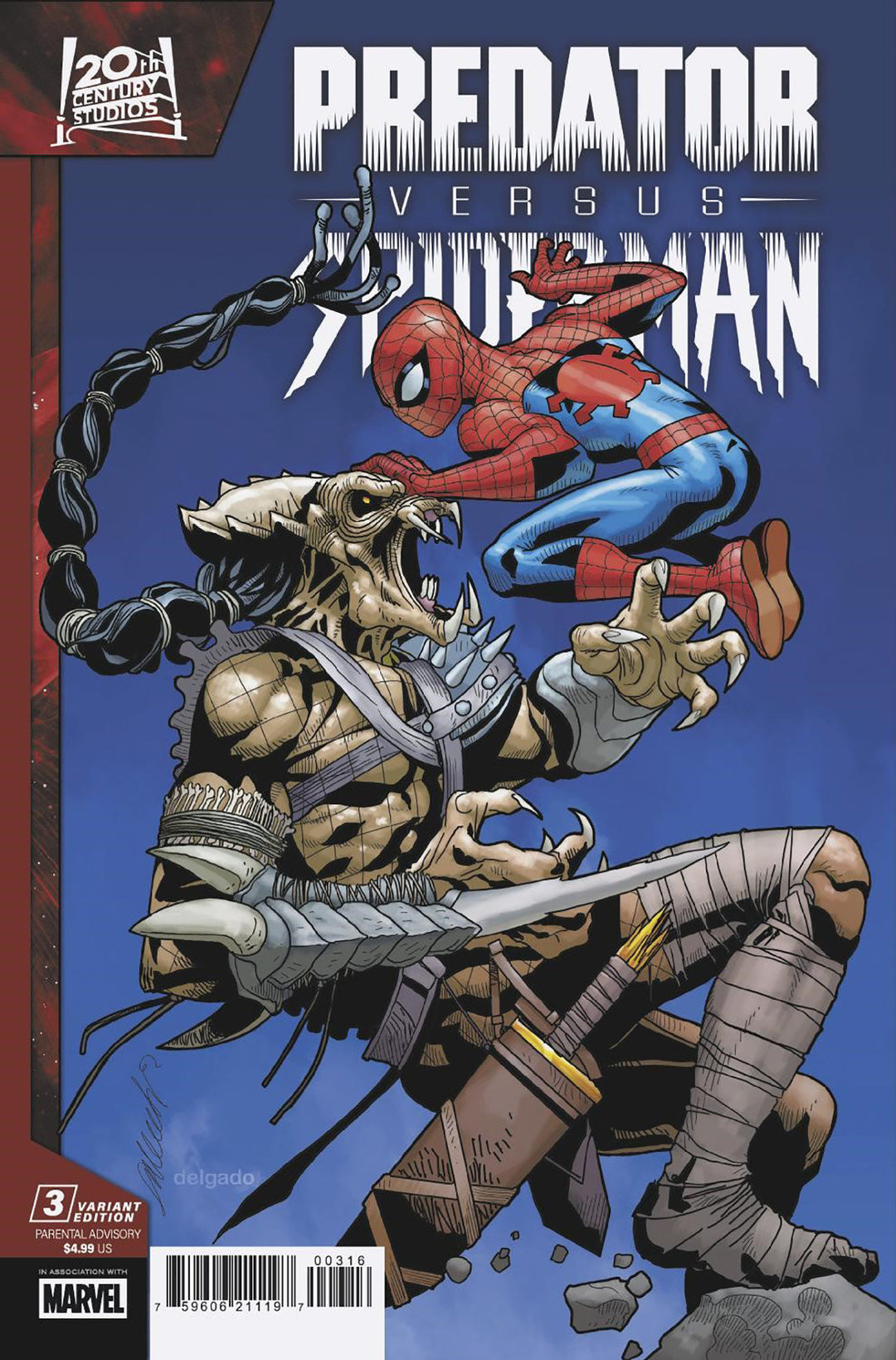 Predator vs Spider-Man #3 25 Copy Salvador Larroca Variant