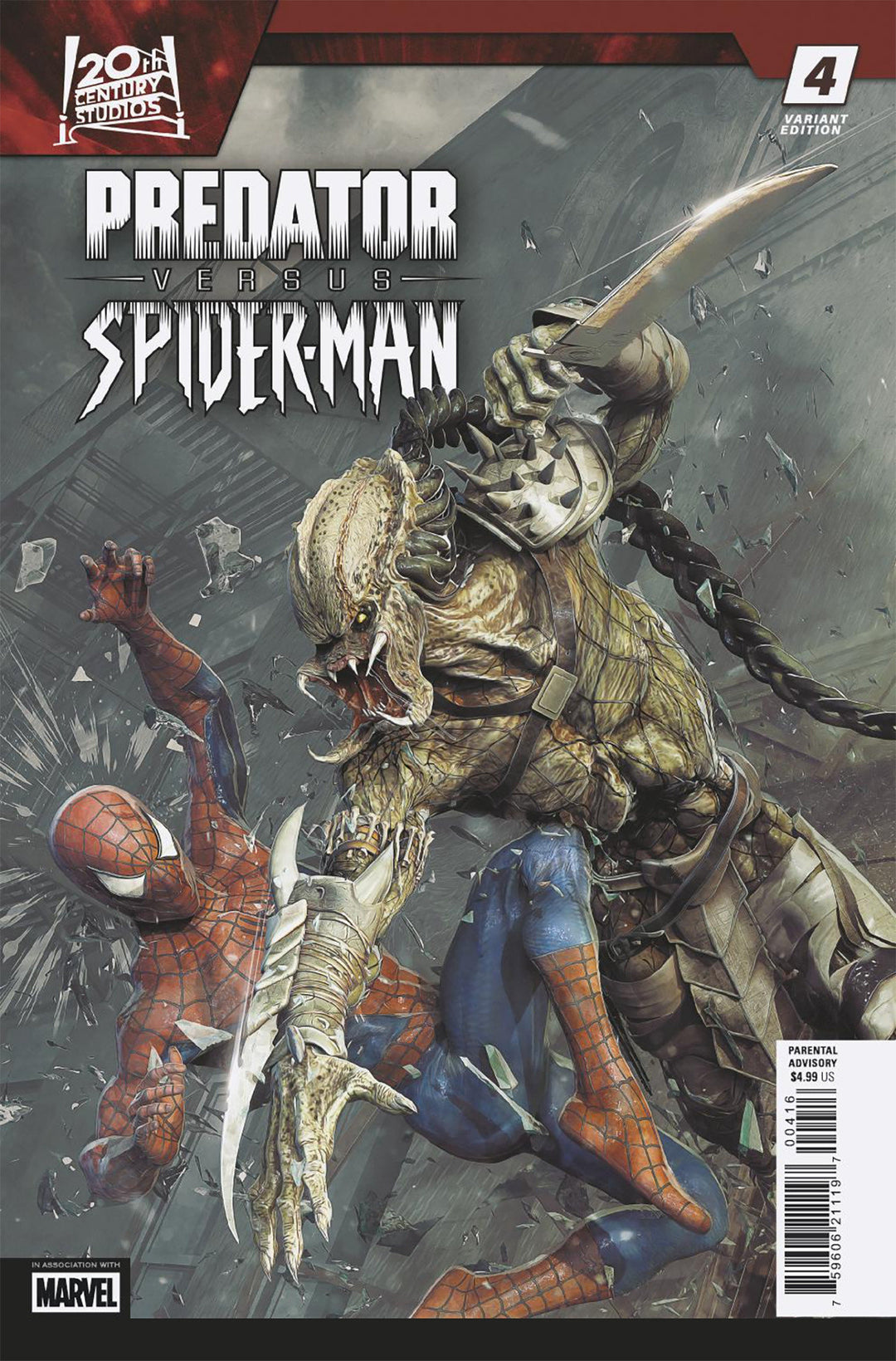 Predator vs Spider-Man #4 25 Copy Bjorn Barends Variant