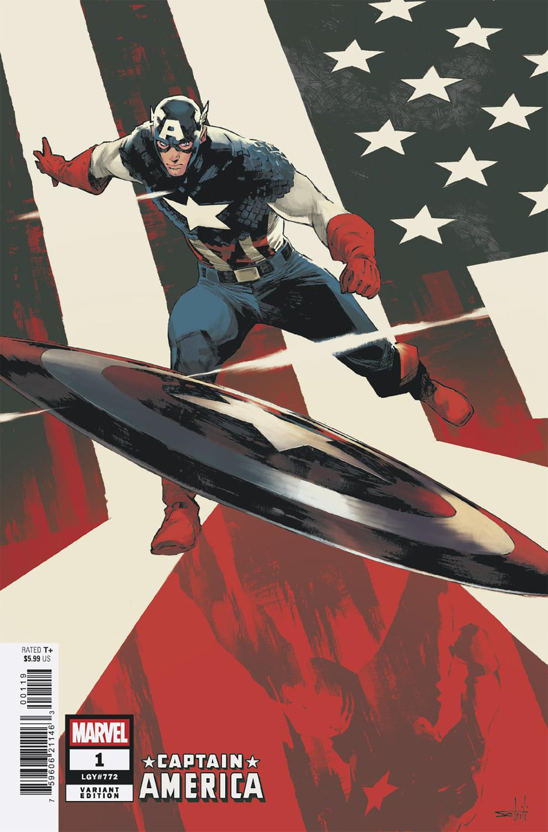 Captain America #1 25 Copy Valerio Schiti Variant