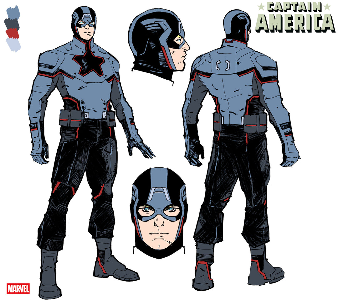 Captain America #2 10 Copy Valerio Schiti Design Variant