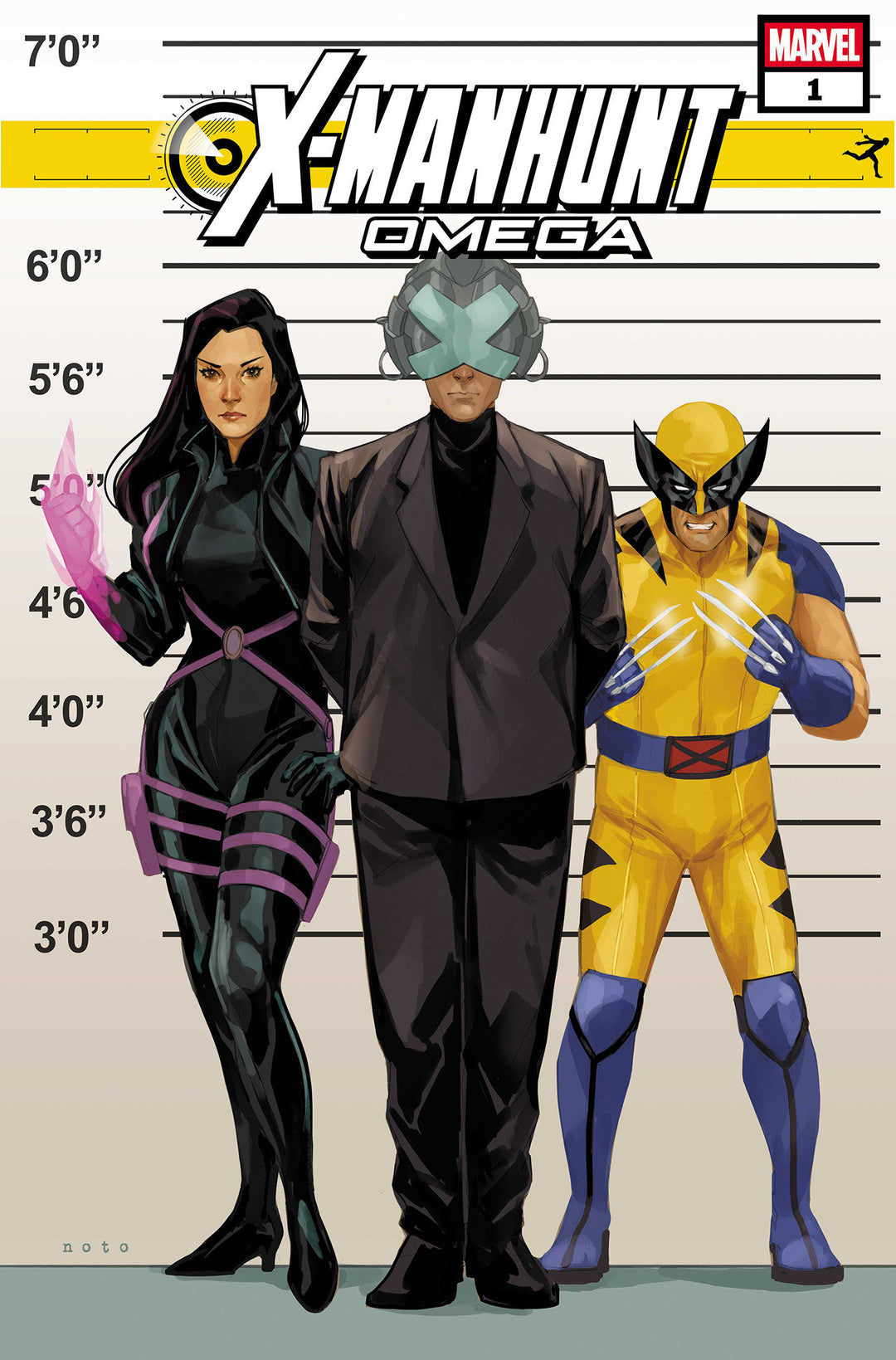 X-Manhunt Omega #1 Phil Noto Connecting X-Manhunt Variant