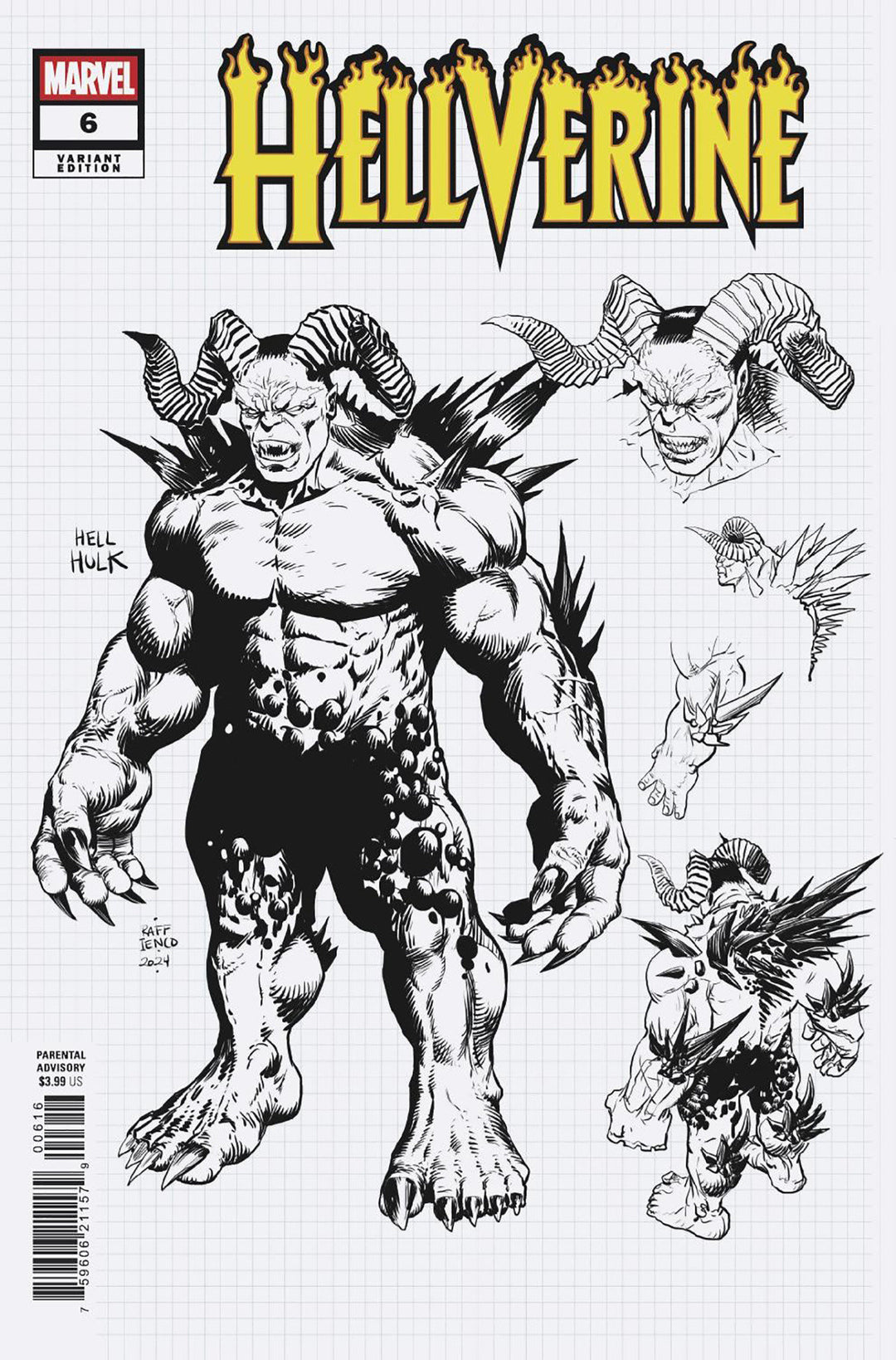 Hellverine #6 10 Copy Raffaele Ienco Design Variant