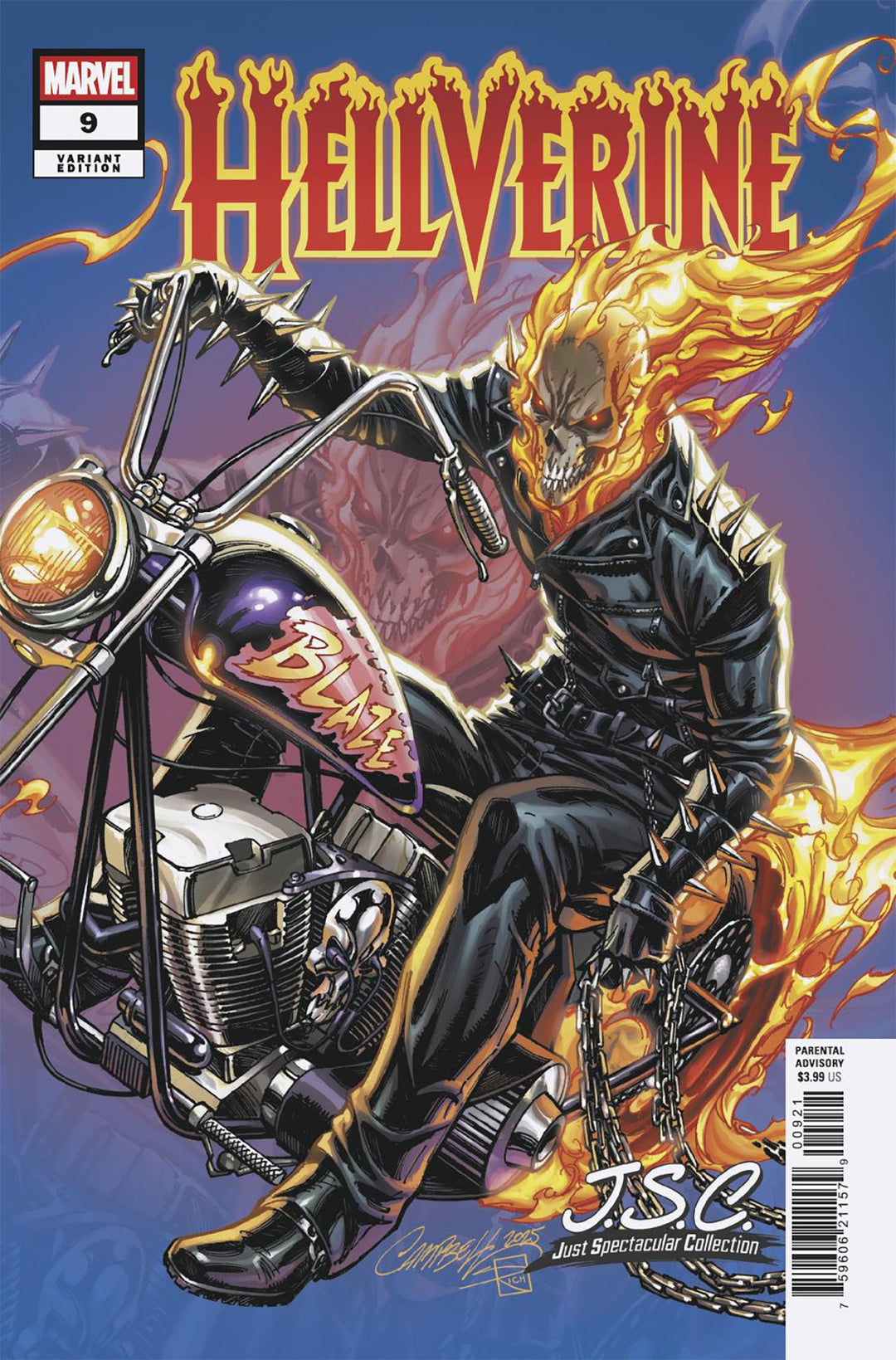 Hellverine #9 J Scott Campbell Just Spectacular Collection Variant