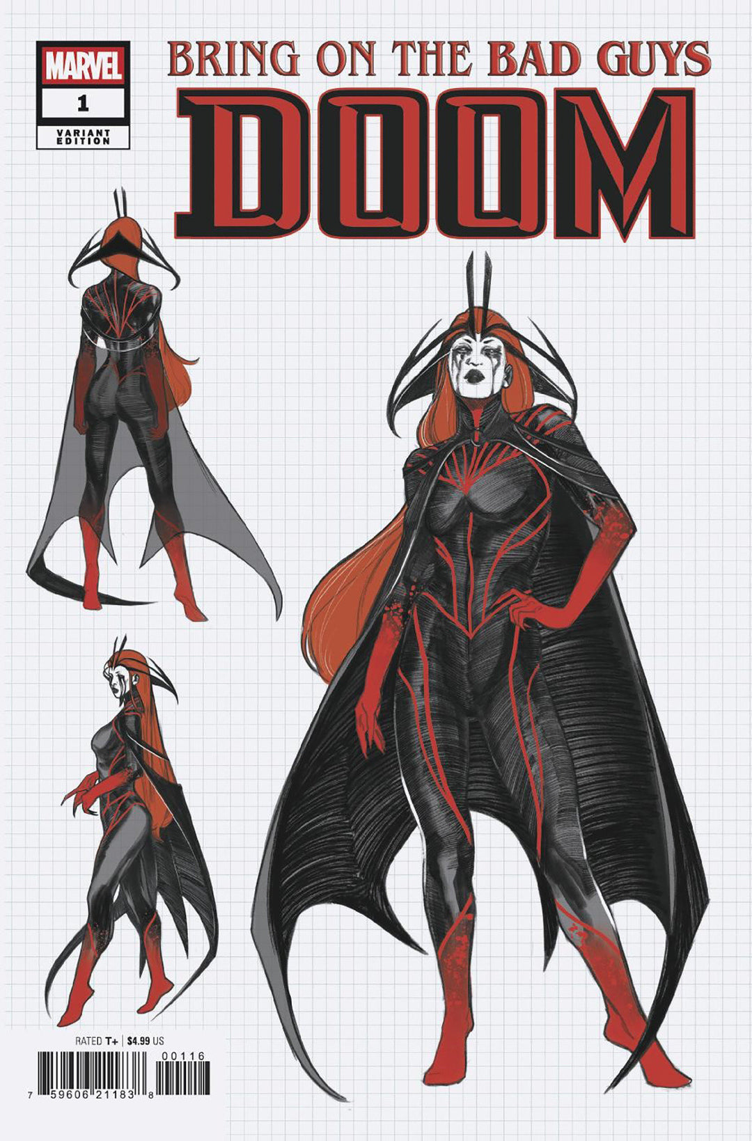 Bring On The Bad Guys Doom #1 10 Copy Alessandro Cappuccio Design Variant