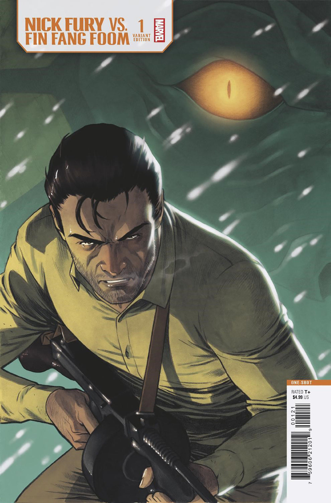 Nick Fury vs Fin Fang Foom #1 Elena Casagrande Variant