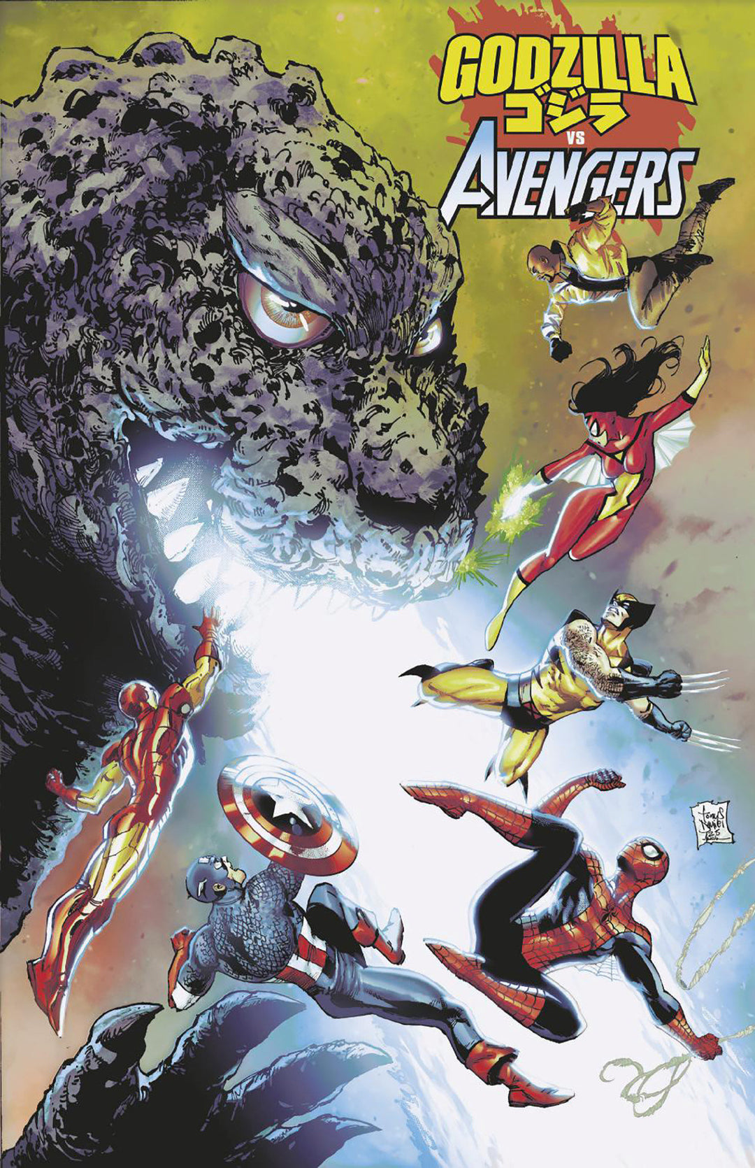 Godzilla vs Avengers #1 25 Copy Tony Daniel Variant