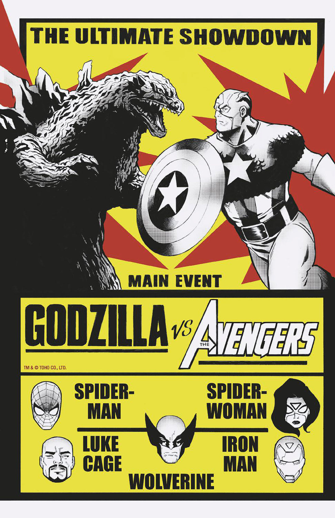 Godzilla vs Avengers #1 Lee Garbett Versus Variant
