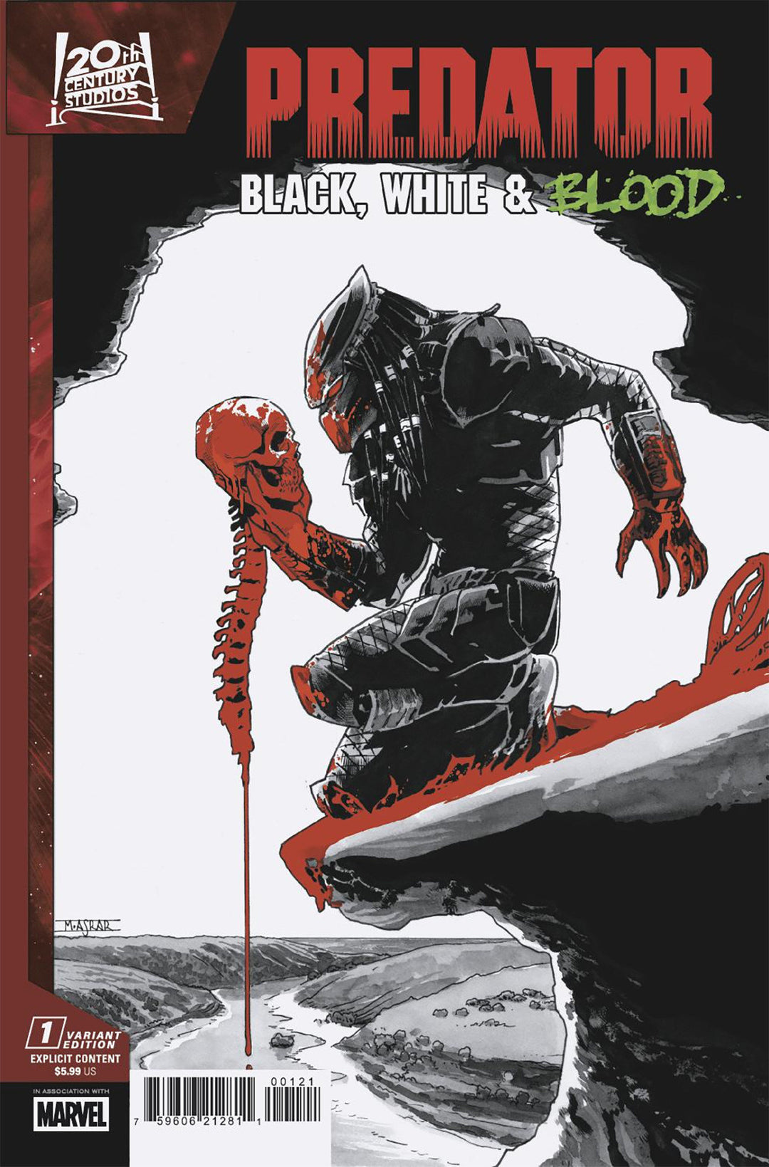 Predator Black White Blood #1 Mahmud Asrar Variant