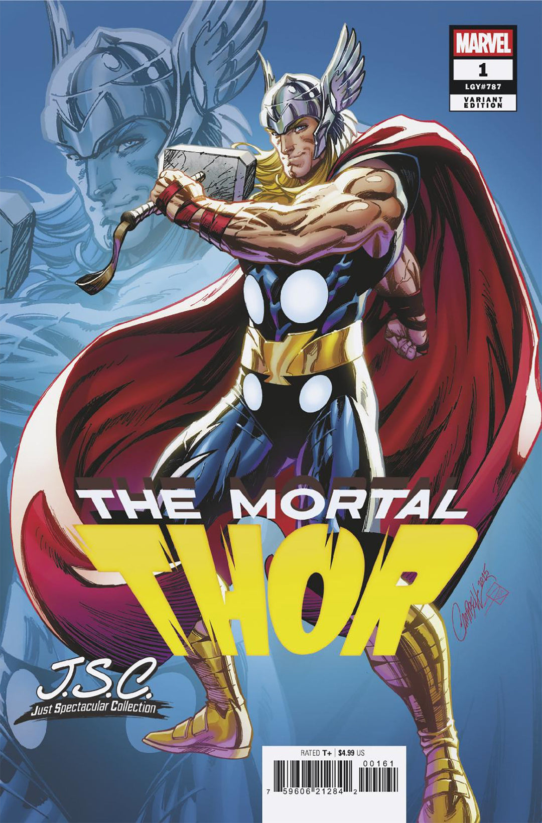 Mortal Thor #1 J Scott Campbell Just Spectacular Collection Variant
