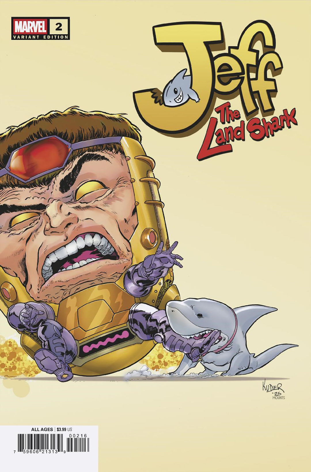 Jeff The Land Shark #2 25 Copy Aaron Kuder Variant
